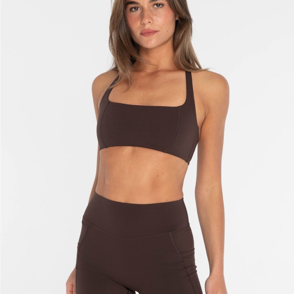 Reformation EcoMove Chocolate Brown Sports Bra- Medium
